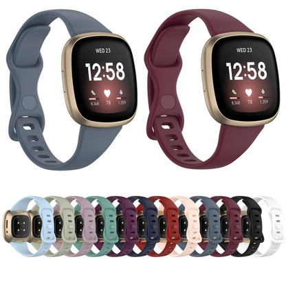 For Fitbit Versa 4 / Versa 3 / Sense Universal TPU Watch Band, Size:L(Wine Red) - Watch Bands by buy2fix | Online Shopping UK | buy2fix