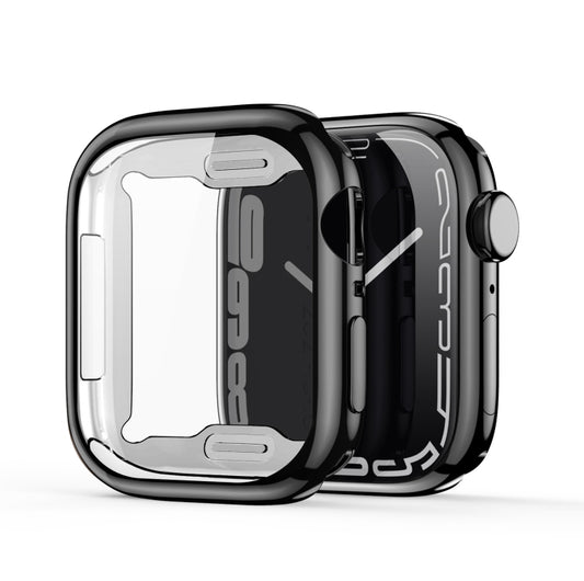 DUX DUCIS Samo Series Electroplated TPU Watch Case For Apple Watch Series 9 / 8 / 7 45mm(Black) - Watch Cases by DUX DUCIS | Online Shopping UK | buy2fix