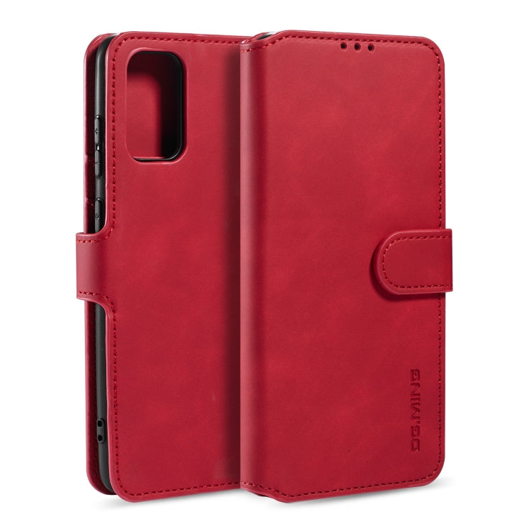 For Galaxy S20+ DG.MING Retro Oil Side Horizontal Flip Case with Holder & Card Slots & Wallet(Red) - Galaxy Phone Cases by DG.MING | Online Shopping UK | buy2fix