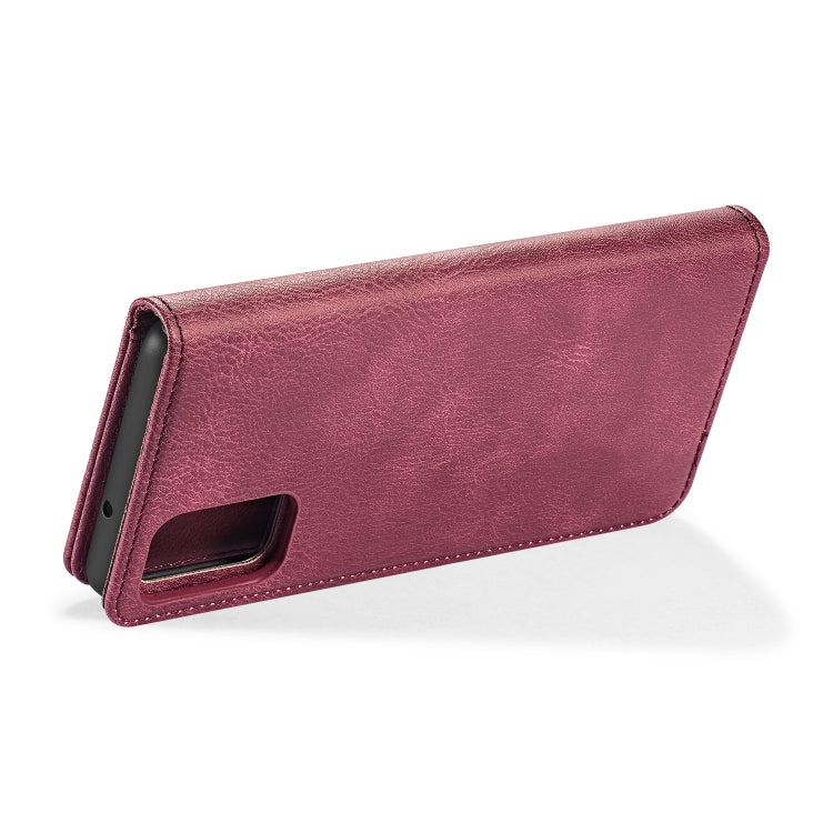 For Galaxy S20 Ultra DG.MING Crazy Horse Texture Flip Detachable Magnetic Leather Case with Holder & Card Slots & Wallet(Red) - Galaxy Phone Cases by DG.MING | Online Shopping UK | buy2fix