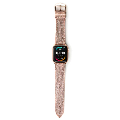 Glitter Starry Sky Watch Band For Apple Watch Ultra 49mm&Watch Ultra 2 49mm / Series 9&8&7 45mm / SE 3&SE 2&6&SE&5&4 44mm / 3&2&1 42mm(Pink) - Watch Bands by buy2fix | Online Shopping UK | buy2fix