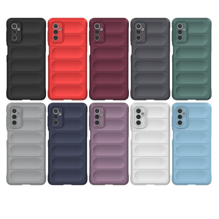 For Samsung Galaxy M52 5G Magic Shield TPU + Flannel Phone Case(Red) - Galaxy Phone Cases by buy2fix | Online Shopping UK | buy2fix