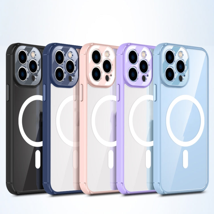 For iPhone 13 Pro Soft Shield MagSafe Magnetic Acrylic Transparent PC Phone Case (Sierra Blue) - iPhone 13 Pro Cases by buy2fix | Online Shopping UK | buy2fix