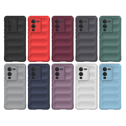 For vivo S15 Pro 5G Magic Shield TPU + Flannel Phone Case(Dark Green) - vivo Cases by buy2fix | Online Shopping UK | buy2fix