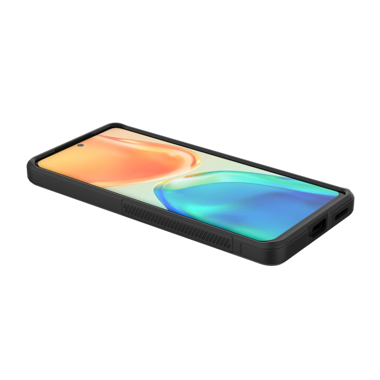 For vivo S15 Pro 5G Magic Shield TPU + Flannel Phone Case(Dark Grey) - vivo Cases by buy2fix | Online Shopping UK | buy2fix