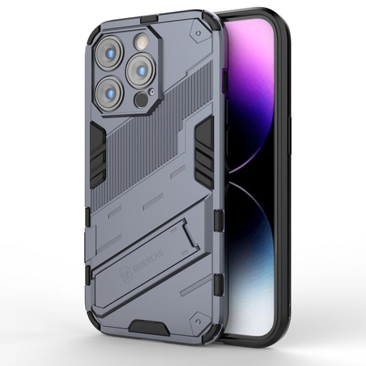 For iPhone 14 Pro Punk Armor 2 in 1 PC + TPU Phone Case(Grey) - iPhone 14 Pro Cases by buy2fix | Online Shopping UK | buy2fix