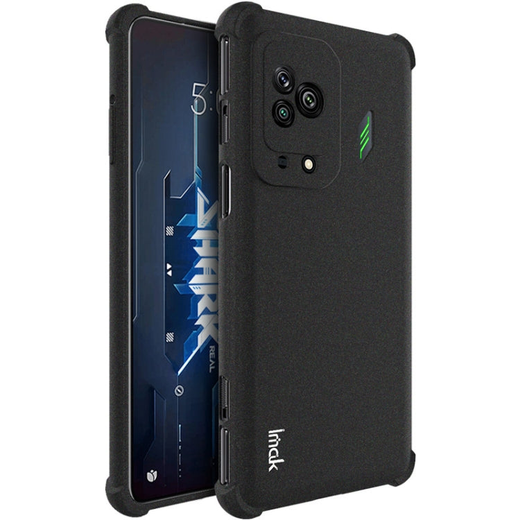 For Xiaomi Black Shark 5 IMAK All-inclusive Shockproof Airbag TPU Case with Screen Protector (Matte Black) - Xiaomi Cases by imak | Online Shopping UK | buy2fix