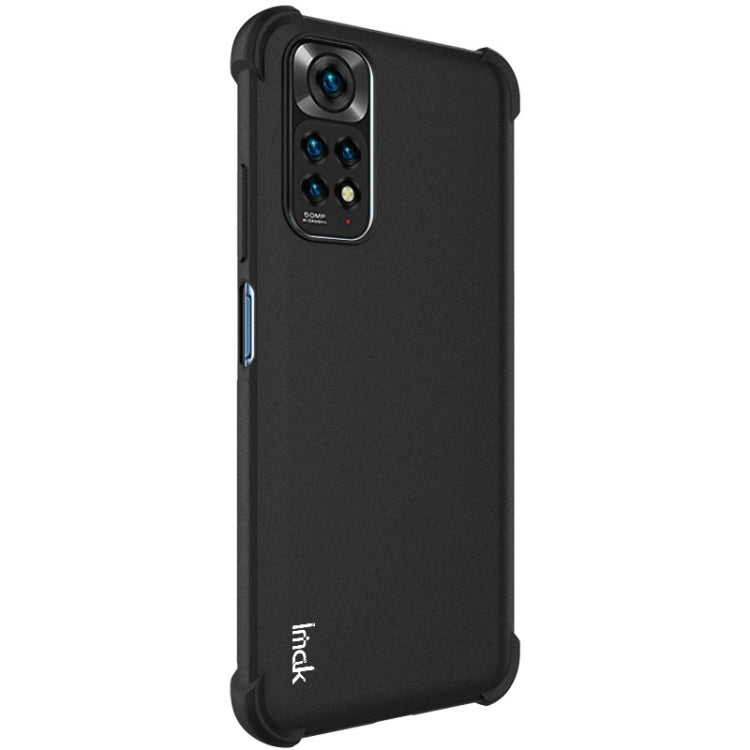 For Xiaomi Redmi Note 11 4G Overseas Version / Note 11S 4G Overseas VersionIMAK All-inclusive Shockproof Airbag TPU Phone Case with Screen Protector (Matte Black) - Xiaomi Cases by imak | Online Shopping UK | buy2fix