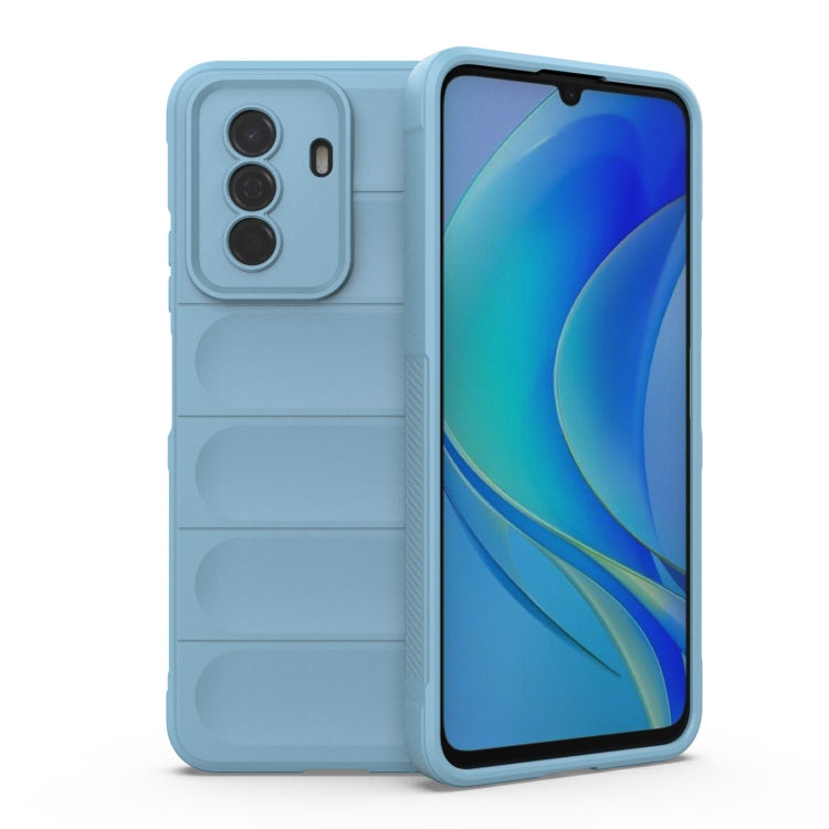 For Huawei Enjoy 50 4G / Nova Y70 Magic Shield TPU + Flannel Phone Case(Light Blue) - Huawei Cases by buy2fix | Online Shopping UK | buy2fix