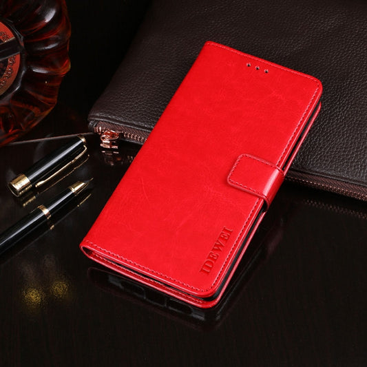 For Huawei Enjoy 10e idewei Crazy Horse Texture Horizontal Flip Leather Case with Holder & Card Slots & Wallet(Red) - Huawei Cases by idewei | Online Shopping UK | buy2fix