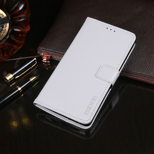 For Huawei P40 idewei Crazy Horse Texture Horizontal Flip Leather Case with Holder & Card Slots & Wallet(White) - Huawei Cases by idewei | Online Shopping UK | buy2fix