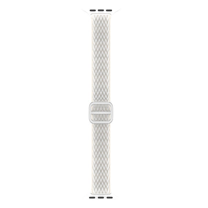 Wave Small Waist Nylon Watch Band For Apple Watch Ultra 49mm&Watch Ultra 2 49mm / Series 9&8&7 45mm / SE 3&SE 2&6&SE&5&4 44mm / 3&2&1 42mm(White) - Watch Bands by buy2fix | Online Shopping UK | buy2fix