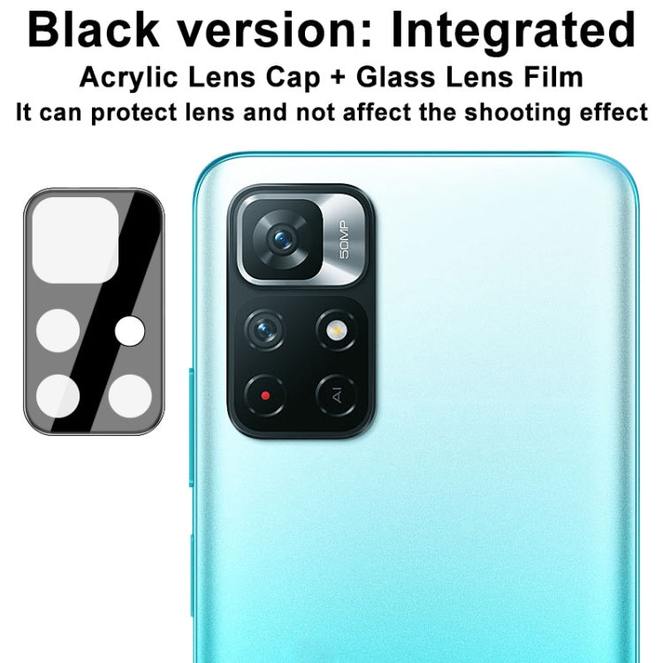 For Xiaomi Redmi Note 11 5G / Note 11T 5G imak High Definition Integrated Glass Lens Film Black Version -  by imak | Online Shopping UK | buy2fix