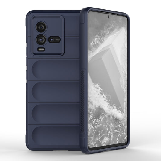 For vivo iQOO 10 5G Magic Shield TPU + Flannel Phone Case(Dark Blue) - vivo Cases by buy2fix | Online Shopping UK | buy2fix