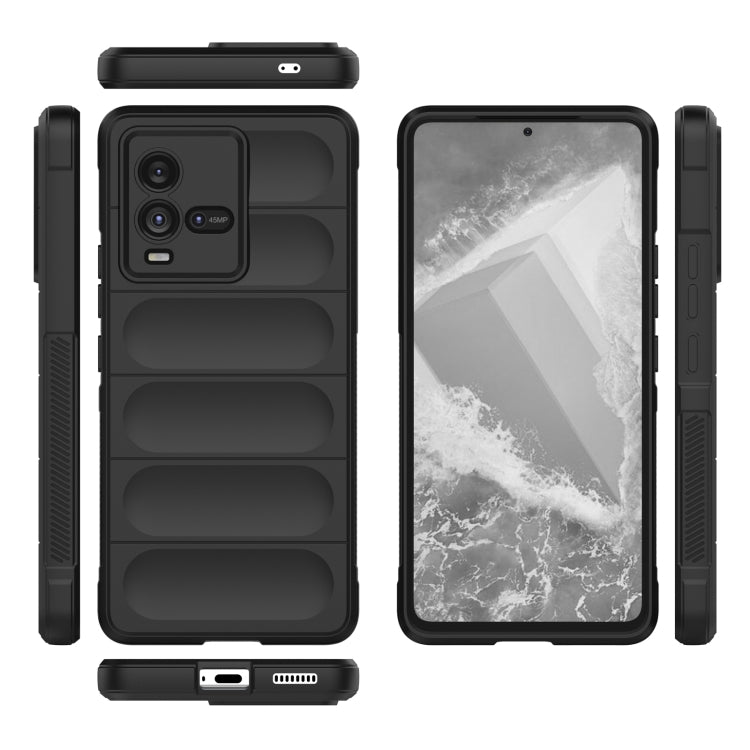 For vivo iQOO 10 5G Magic Shield TPU + Flannel Phone Case(White) - vivo Cases by buy2fix | Online Shopping UK | buy2fix