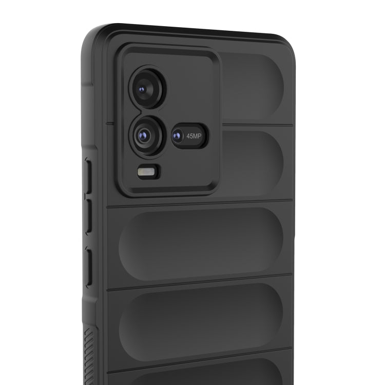 For vivo iQOO 10 5G Magic Shield TPU + Flannel Phone Case(White) - vivo Cases by buy2fix | Online Shopping UK | buy2fix