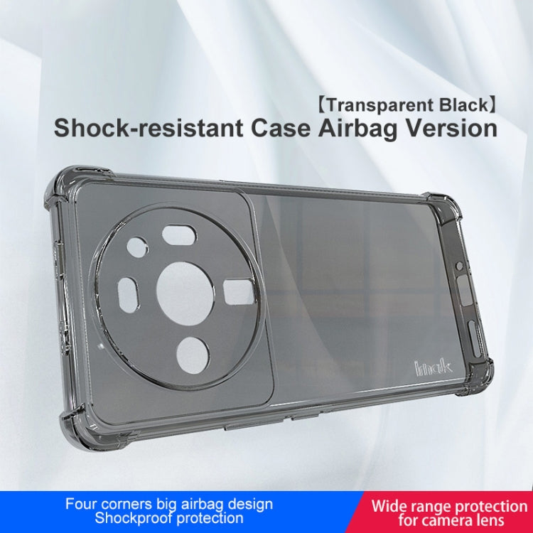 For Xiaomi 12S Ultra 5G imak All-inclusive Shockproof Airbag TPU Case (Transparent Black) - Xiaomi Cases by imak | Online Shopping UK | buy2fix