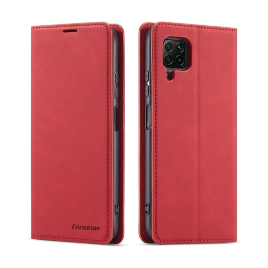 For Huawei P40 Lite / nova 6 SE Forwenw Dream Series Oil Edge Strong Magnetism Horizontal Flip Leather Case with Holder & Card Slots & Wallet & Photo Frame(Red) - Huawei Cases by Forwenw | Online Shopping UK | buy2fix