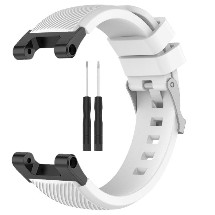 For Amazfit T-Rex / T-Rex Pro / Ares Twill Silicone Watch Band(White) - Watch Bands by buy2fix | Online Shopping UK | buy2fix