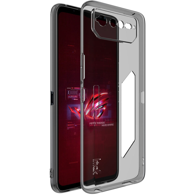 For Asus ROG Phone 6 IMAK UX-5 Series Transparent Shockproof TPU Protective Phone Case(Transparent Black) - ASUS Cases by imak | Online Shopping UK | buy2fix