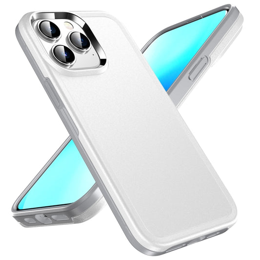 For iPhone 12 Double Solid Color Armor Phone Case(White) - iPhone 12 / 12 Pro Cases by buy2fix | Online Shopping UK | buy2fix