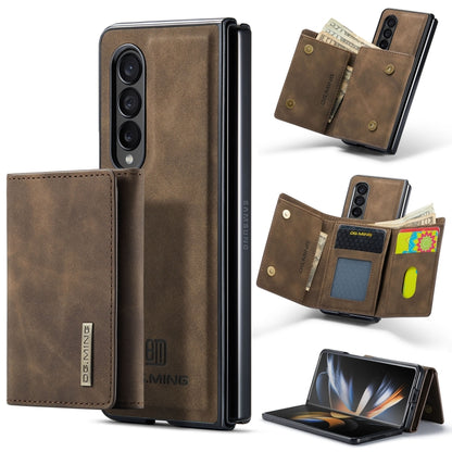 For Samsung Galaxy Z Fold4 DG.MING M1 Series 3-Fold Multi Card Wallet  Phone Case(Coffee) - Galaxy Z Fold4 5G Cases by DG.MING | Online Shopping UK | buy2fix