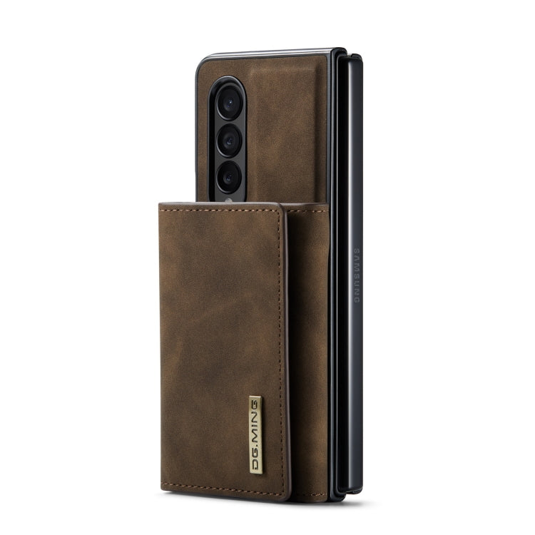 For Samsung Galaxy Z Fold4 DG.MING M1 Series 3-Fold Multi Card Wallet  Phone Case(Coffee) - Galaxy Z Fold4 5G Cases by DG.MING | Online Shopping UK | buy2fix