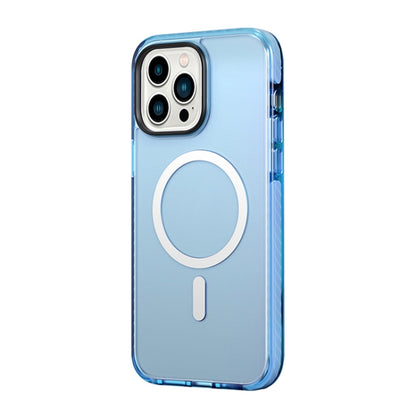 For iPhone 14 Pro Max ROCK Double-layer Armor Shield MagSafe Magnetic Phone Case (Blue) - iPhone 14 Pro Max Cases by ROCK | Online Shopping UK | buy2fix