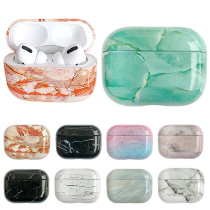 For AirPods Pro 2 Marble Pattern Wireless Earphone Protective Case(White Grey) - For AirPods Pro 2 by buy2fix | Online Shopping UK | buy2fix