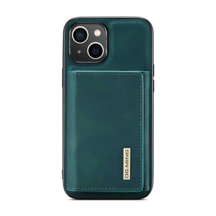 For iPhone 14 DG.MING M1 Series 3-Fold Multi Card Wallet Leather Case(Green) - iPhone 14 Cases by DG.MING | Online Shopping UK | buy2fix