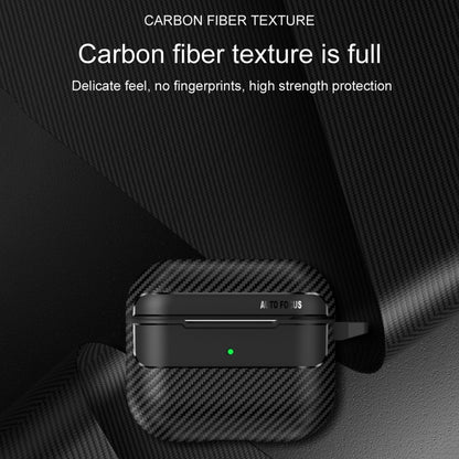 For AirPods Pro 2 Carbon Fiber Texture Anti-fall Earphone Protective Case(Blue) - For AirPods Pro 2 by buy2fix | Online Shopping UK | buy2fix