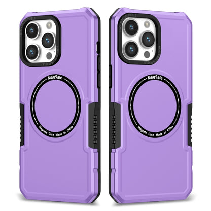 For iPhone 12 Pro MagSafe Shockproof Armor Phone Case(Purple) - iPhone 12 / 12 Pro Cases by buy2fix | Online Shopping UK | buy2fix