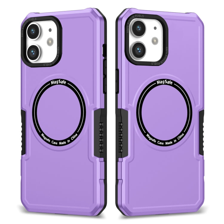 For iPhone 11 MagSafe Shockproof Armor Phone Case(Purple) - iPhone 11 Cases by buy2fix | Online Shopping UK | buy2fix