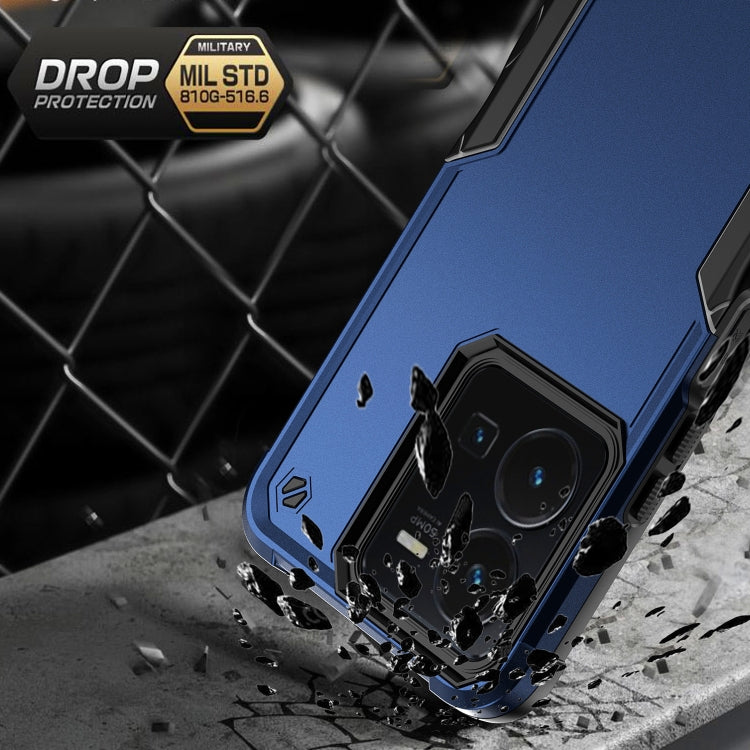 For vivo Y35 / Y22s / Y22 Non-slip Shockproof Armor Phone Case(Black) - vivo Cases by buy2fix | Online Shopping UK | buy2fix
