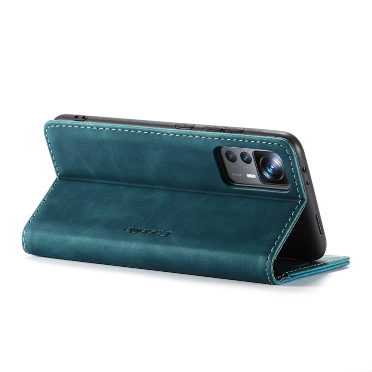 For Xiaomi 12T / 12T Pro CaseMe 013 Multifunctional Horizontal Flip Leather Phone Case(Blue) - Xiaomi Cases by CaseMe | Online Shopping UK | buy2fix