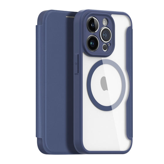 For iPhone 14 Pro DUX DUCIS Skin X Pro Series Magsafe PC + TPU Phone Leather Case (Blue) - iPhone 14 Pro Cases by DUX DUCIS | Online Shopping UK | buy2fix