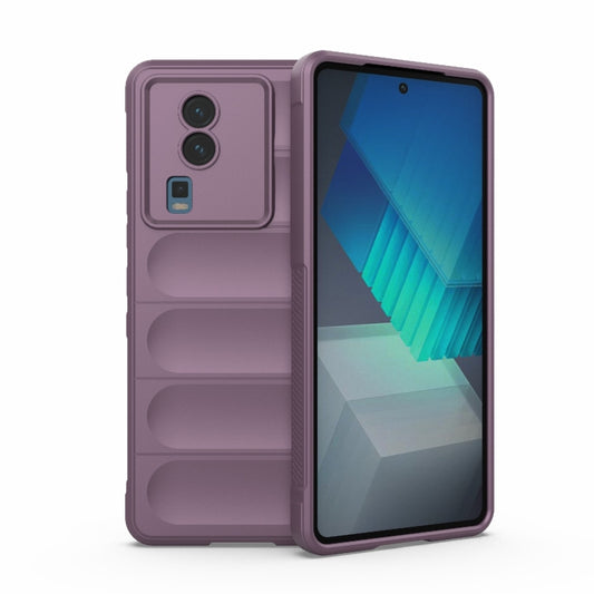 For vivo iQOO Neo7 Magic Shield TPU + Flannel Phone Case(Purple) - vivo Cases by buy2fix | Online Shopping UK | buy2fix