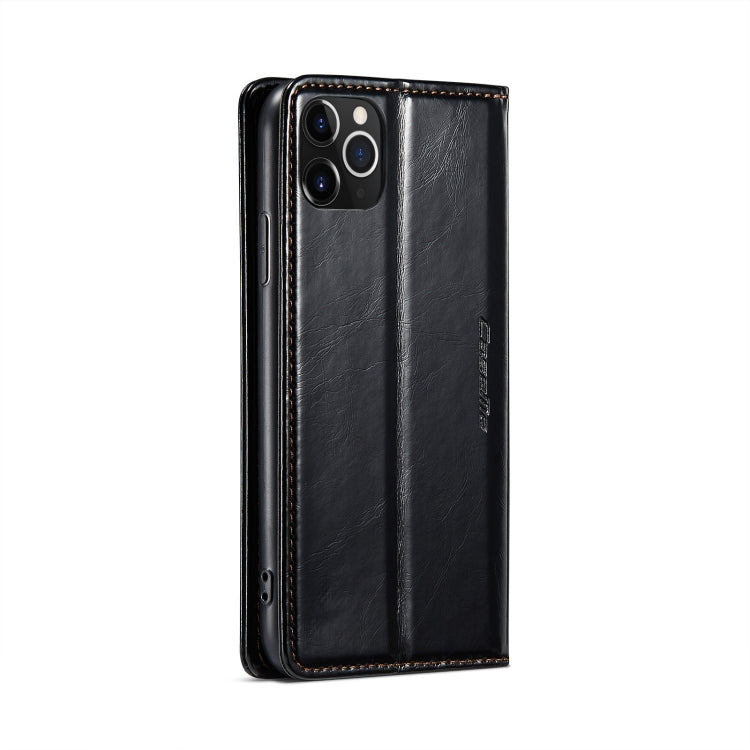 For iPhone 11 Pro CaseMe 003 Crazy Horse Texture Leather Phone Case(Black) - iPhone 11 Pro Cases by CaseMe | Online Shopping UK | buy2fix