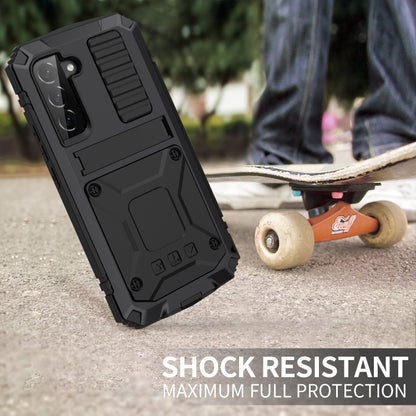 For Samsung Galaxy S23 5G R-JUST Life Waterproof Dustproof Shockproof Phone Case(Black) - Galaxy S23 5G Cases by R-JUST | Online Shopping UK | buy2fix