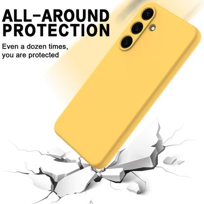 For Samsung Galaxy S25 5G Color Liquid Silicone Phone Case(Yellow) - Galaxy S25 5G Cases by buy2fix | Online Shopping UK | buy2fix