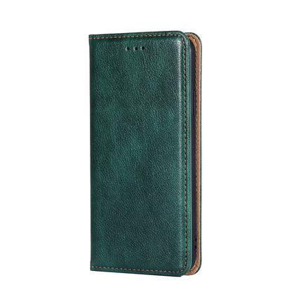 For OnePlus 11 Gloss Oil Solid Color Magnetic Leather Phone Case(Green) - OnePlus Cases by buy2fix | Online Shopping UK | buy2fix