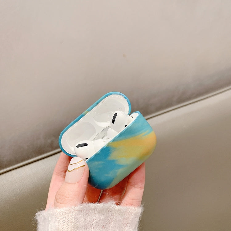 For AirPods Pro Ink Painting Water Sticker PC Earphone Case(Ink Color Cloud) - For AirPods Pro by buy2fix | Online Shopping UK | buy2fix