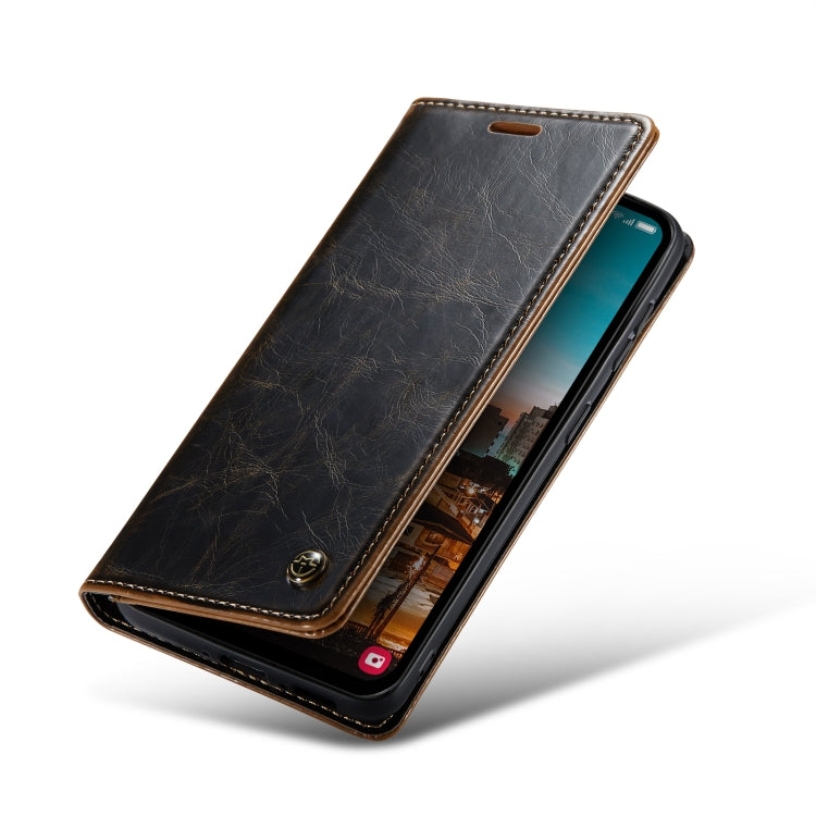 For Samsung Galaxy A54 5G CaseMe 003 Crazy Horse Texture Leather Phone Case(Coffee) - Galaxy Phone Cases by CaseMe | Online Shopping UK | buy2fix