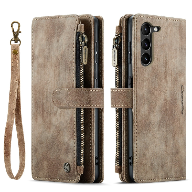 For Samsung Galaxy S23+ 5G CaseMe C30 Multifunctional Leather Phone Case(Brown) - Galaxy S23+ 5G Cases by CaseMe | Online Shopping UK | buy2fix