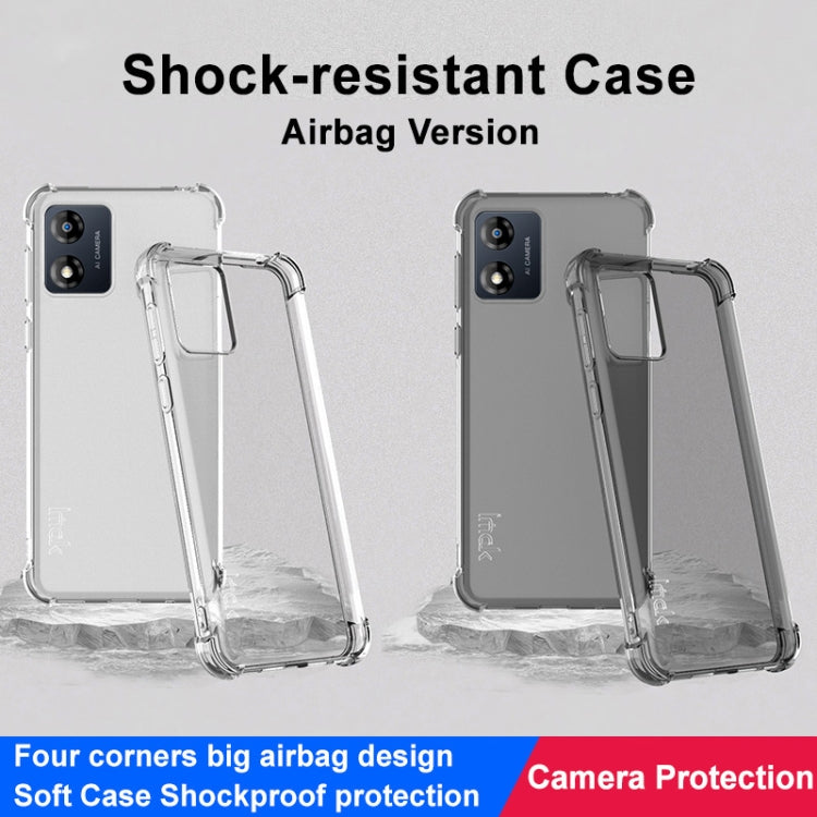 For Motorola Moto E13 4G imak Shockproof Airbag TPU Phone Case(Transparent) - Motorola Cases by imak | Online Shopping UK | buy2fix