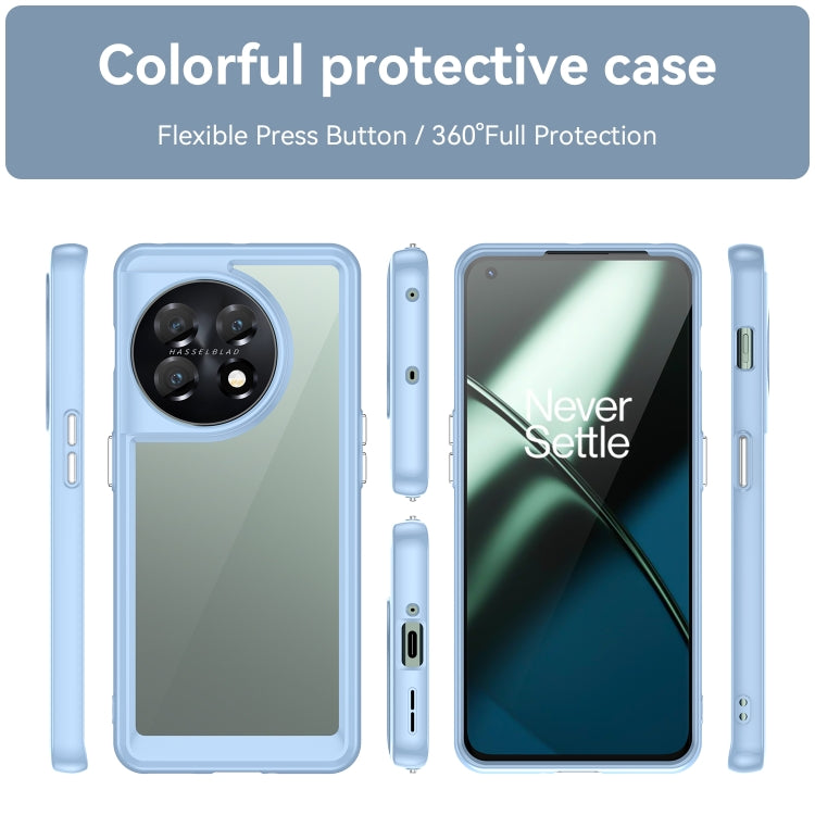 For OnePlus 11 5G Colorful Series Acrylic + TPU Phone Case(Blue) - OnePlus Cases by buy2fix | Online Shopping UK | buy2fix