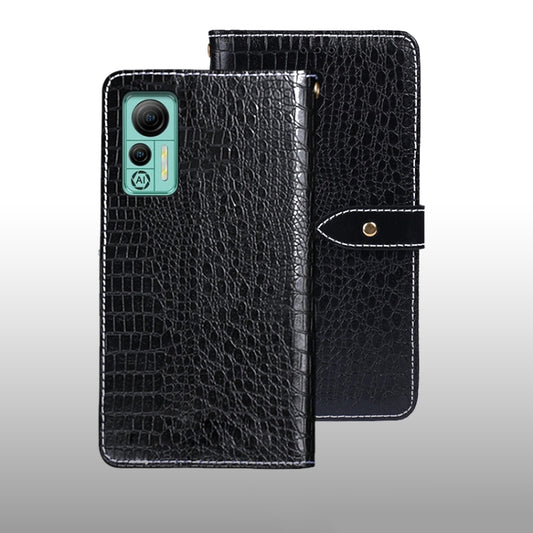 For Ulefone Note 14 idewei Crocodile Texture Leather Phone Case(Black) - Ulefone Cases by idewei | Online Shopping UK | buy2fix
