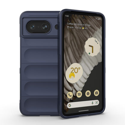 For Google Pixel 8 5G Magic Shield TPU + Flannel Phone Case(Dark Blue) - Google Cases by buy2fix | Online Shopping UK | buy2fix