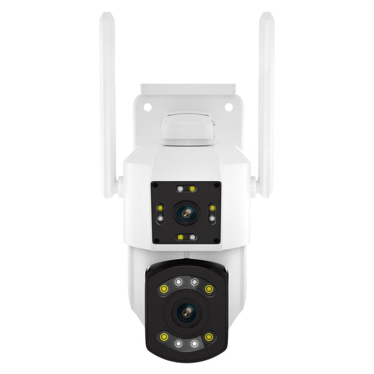 ESCAM PT210 2x3MP Dual Lens Dual Screen Monitor WiFi Camera Support Two-way Voice & Motion Detection & Cloud Storage(US Plug) - Wireless Camera by ESCAM | Online Shopping UK | buy2fix