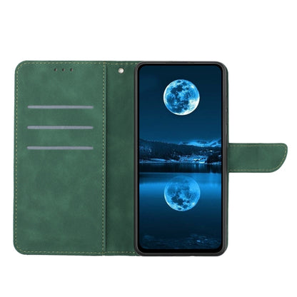 For Xiaomi Redmi Note 13 Pro 4G Global Stitching Embossed Leather Phone Case(Green) - Note 13 Pro Cases by buy2fix | Online Shopping UK | buy2fix